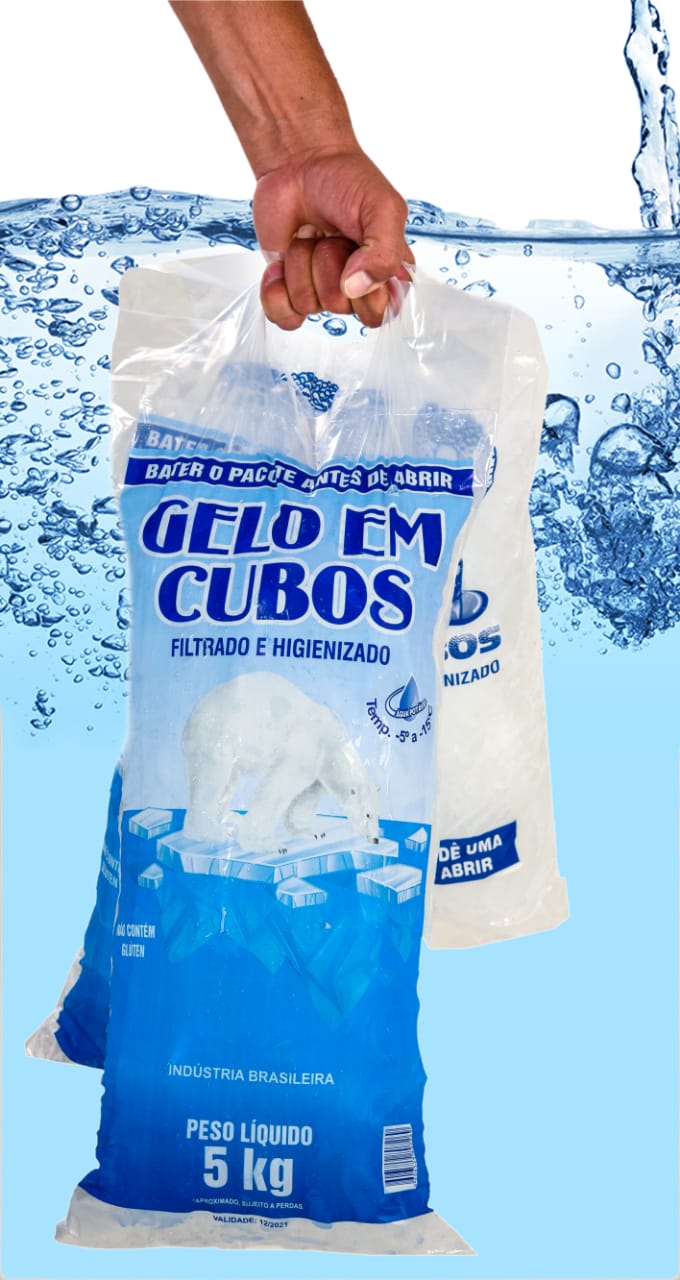 Embalagem P/ Gelo 5kg | Com Alça | Cód.  ...