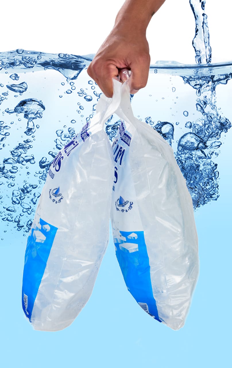 Embalagem P/ Gelo 2 Kg | Com Alça | Cód. ...