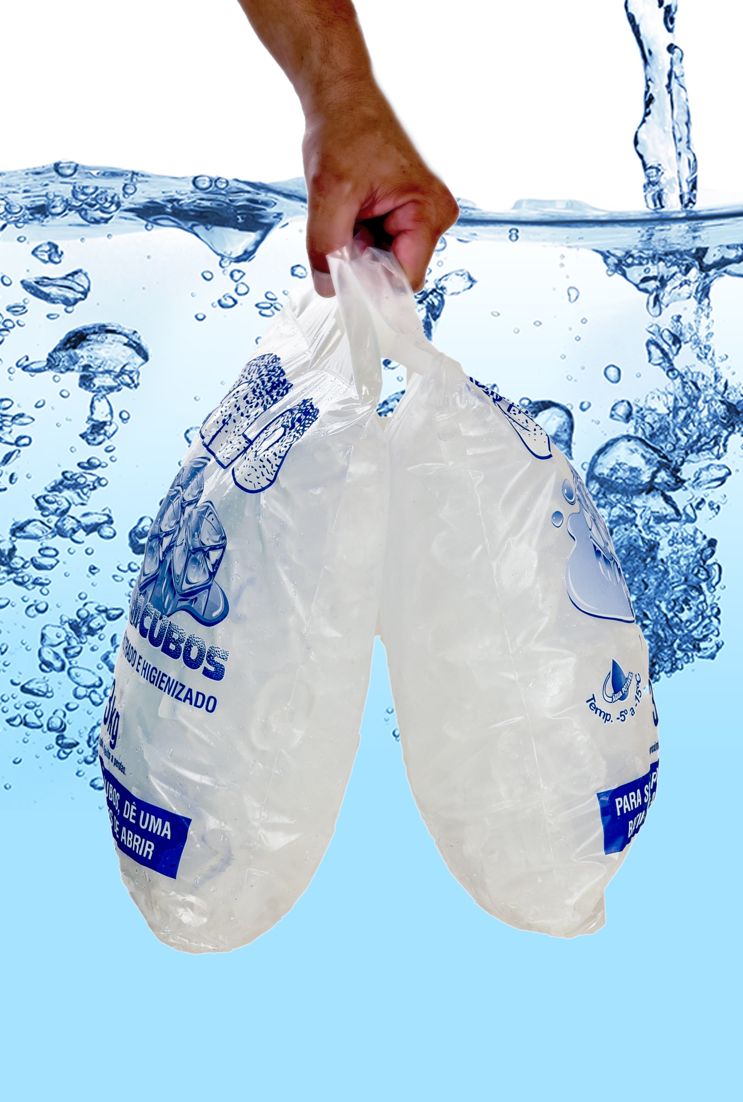 Embalagem P/ Gelo | 3kg | Com Alça | Cód ...