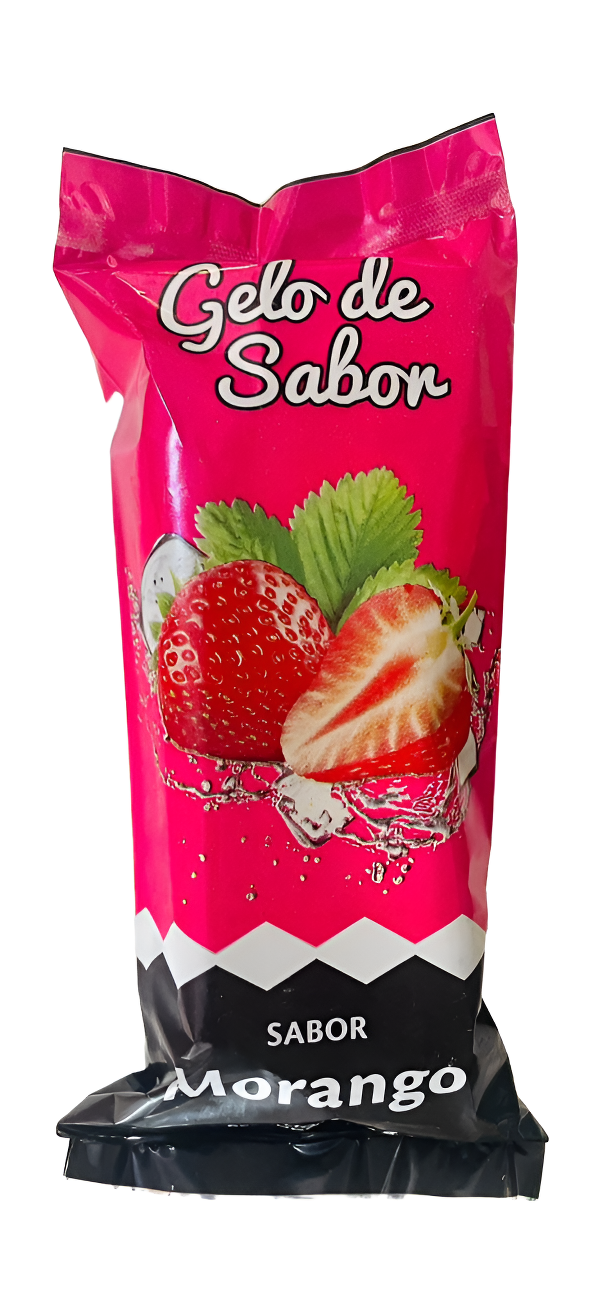 SACO PARA GELO DE SABOR - MORANGO - 1.00 ...
