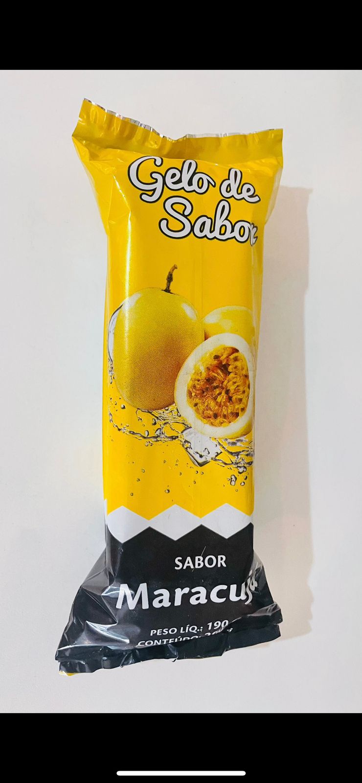 SACO PARA GELO DE SABOR - MARACUJA  - 1. ...